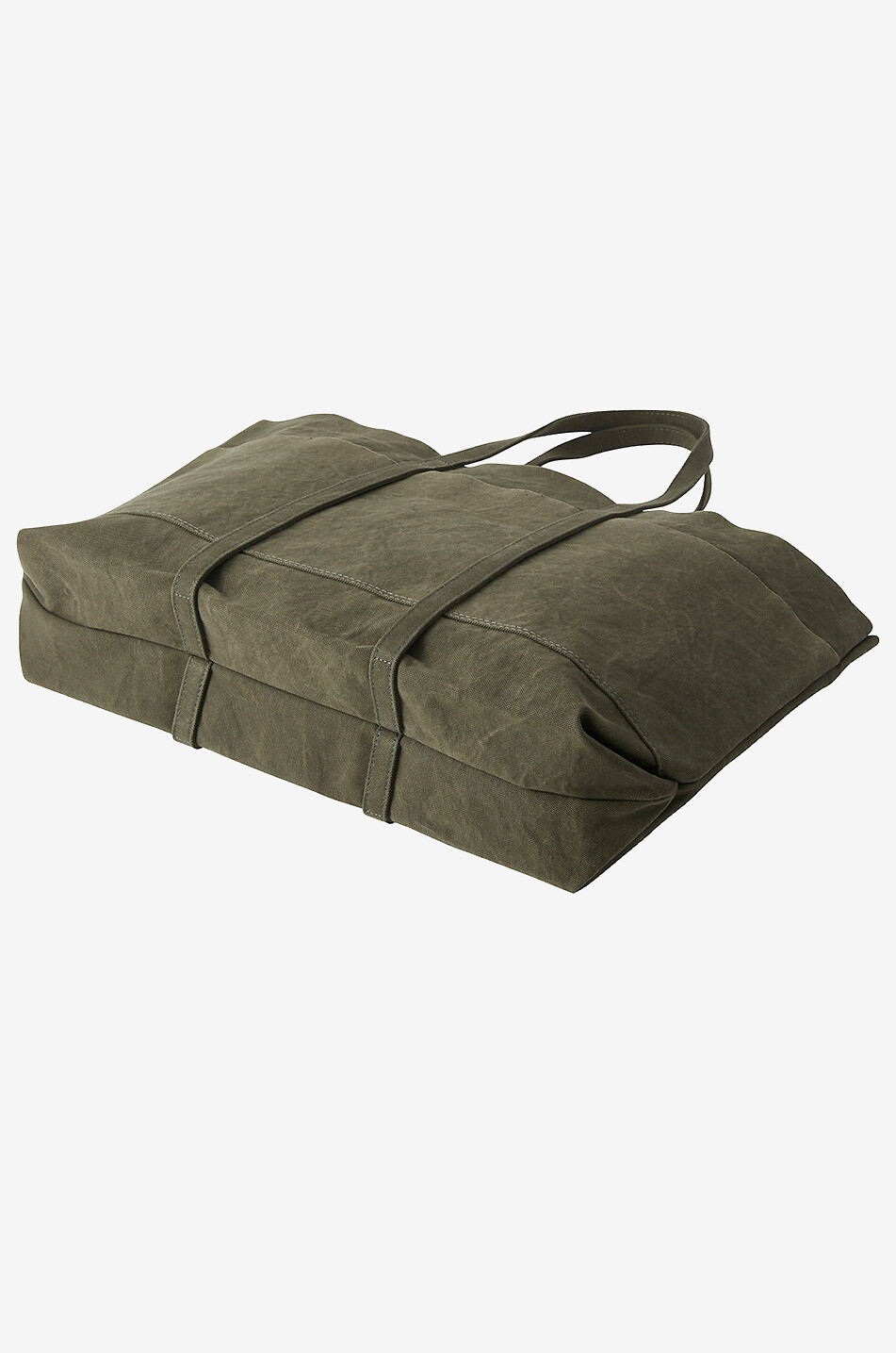 AMIACALVA Large canvas tote bag Men KHAKI 3