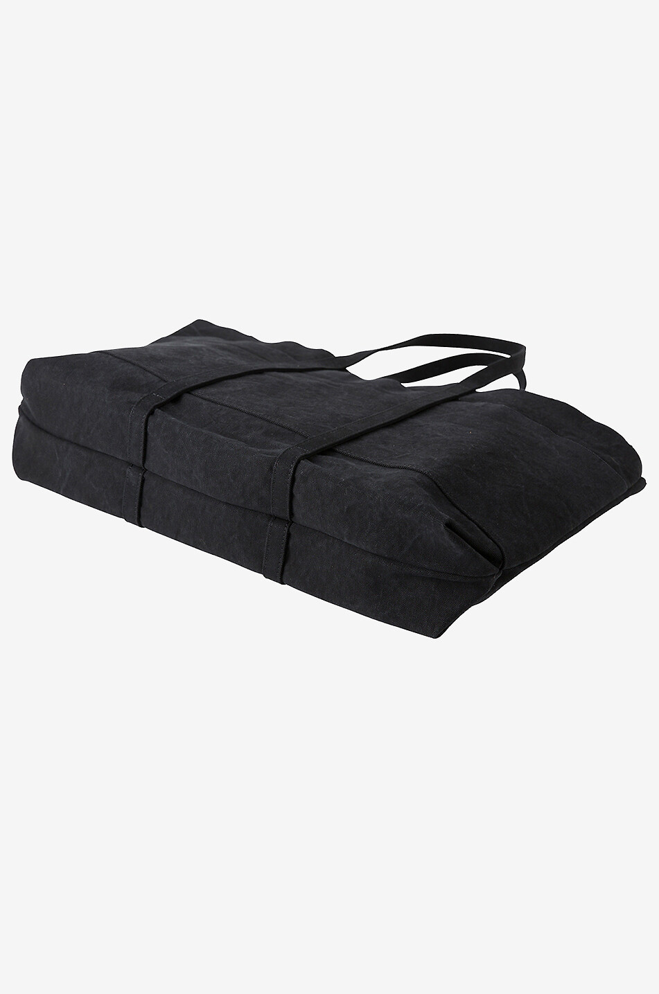 AMIACALVA Large canvas tote bag Men BLACK 3