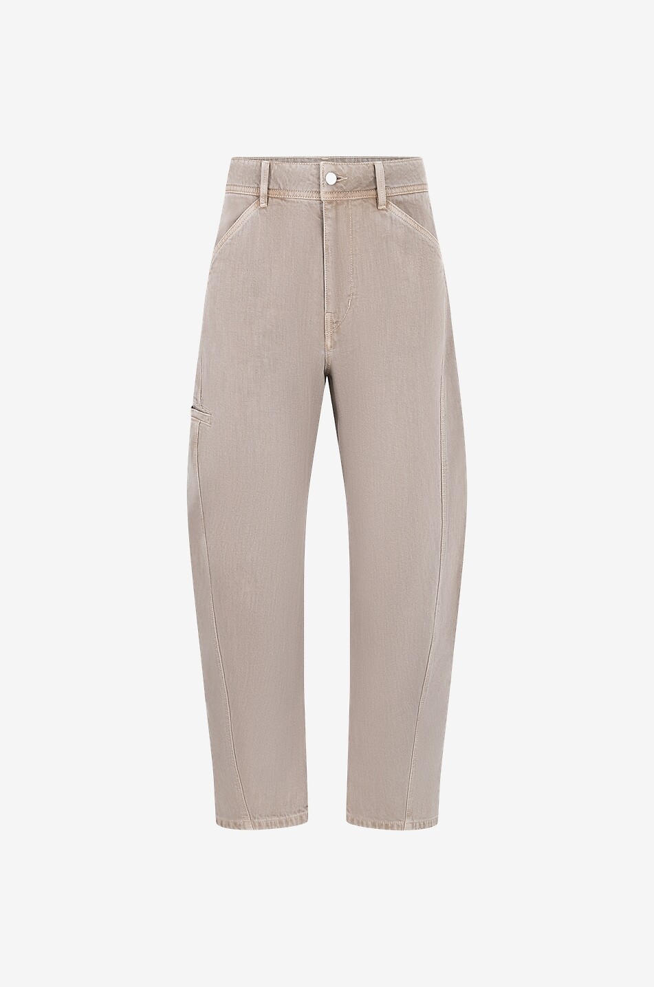 LEMAIRE Twisted Workwear cropped tapered jeans Men BEIGE 1