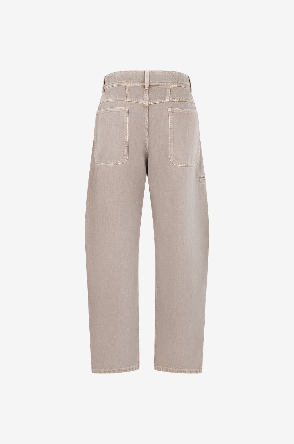 LEMAIRE Twisted Workwear cropped tapered jeans Men BEIGE 2