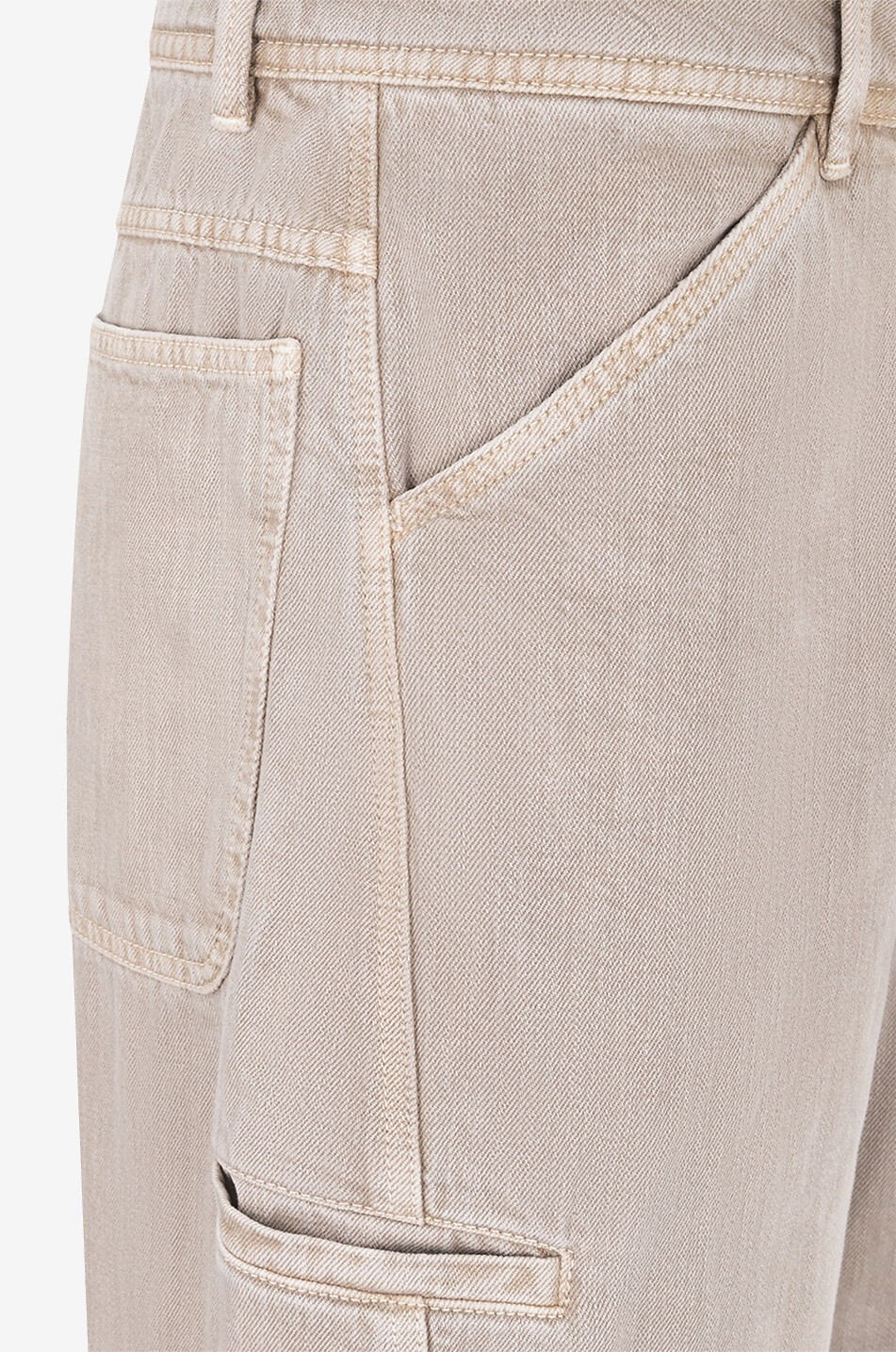 LEMAIRE Twisted Workwear cropped tapered jeans Men BEIGE 6