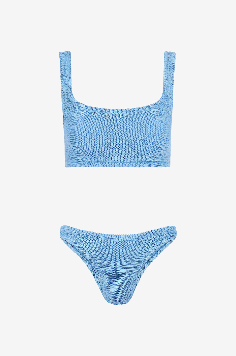 Xandra seersucker two-piece swimsuit