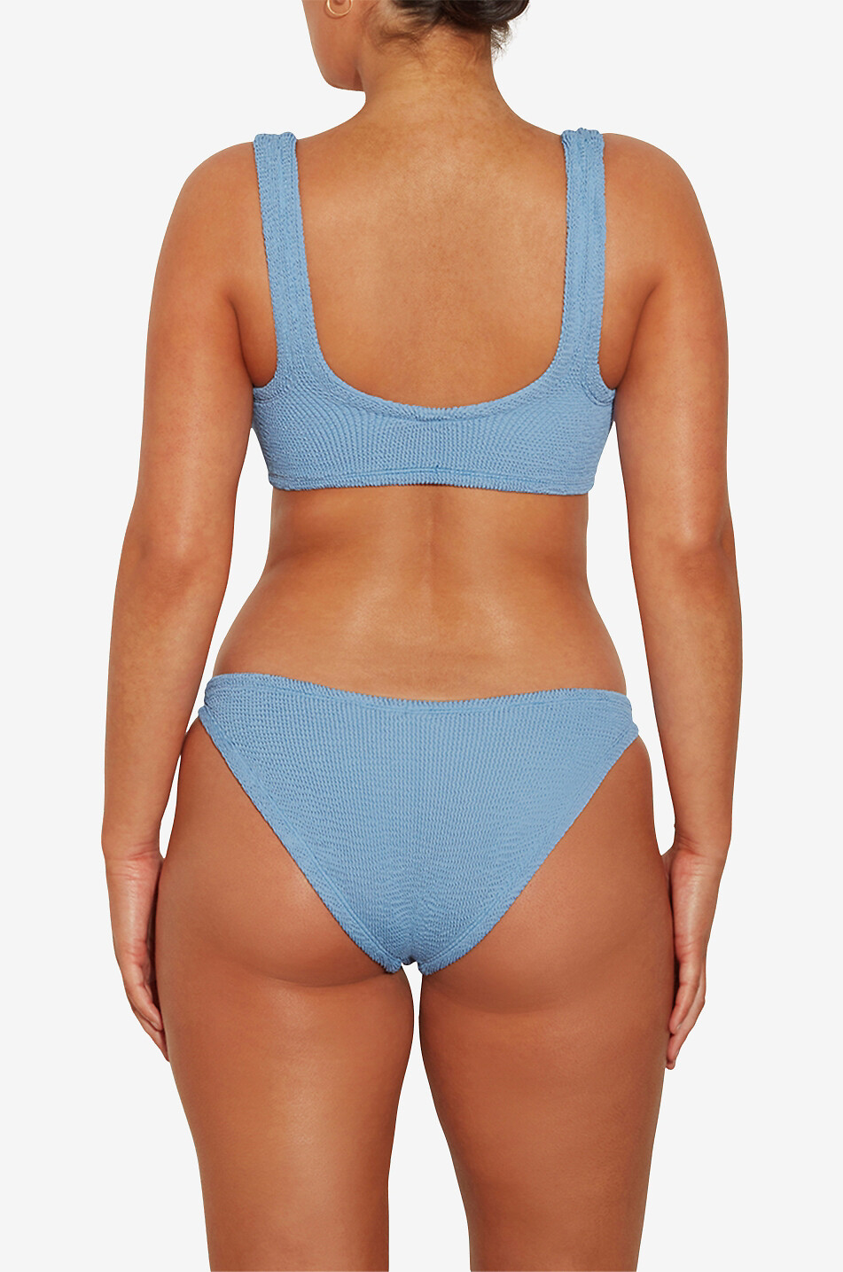 Tyler Bikini Tonal shelf-bra bikini - HUNZA G - BLUE - Bongénie