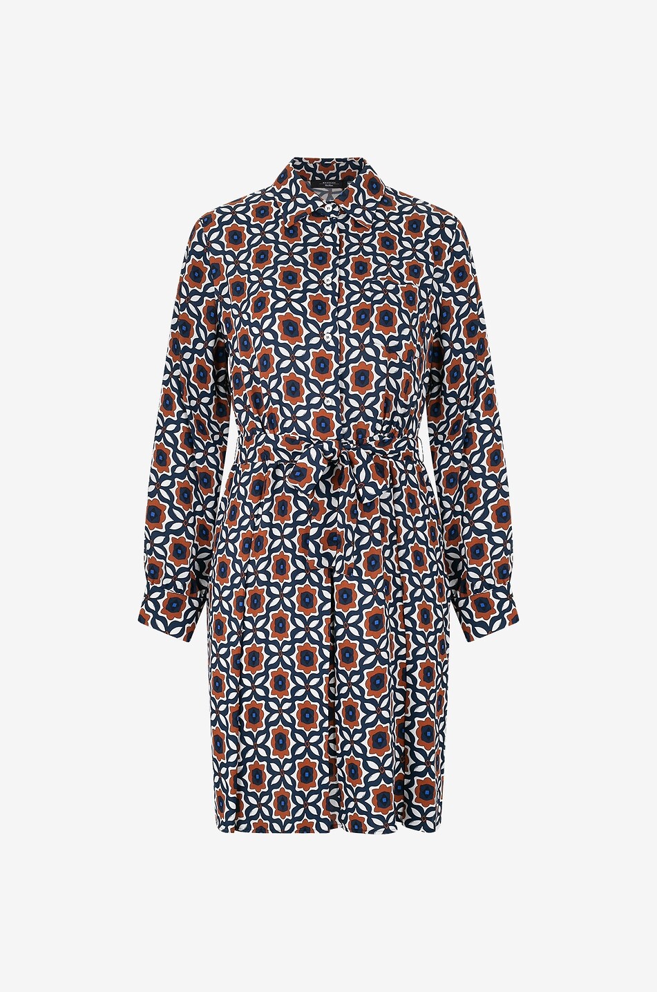 Robe chemise courte imprimée Golfo