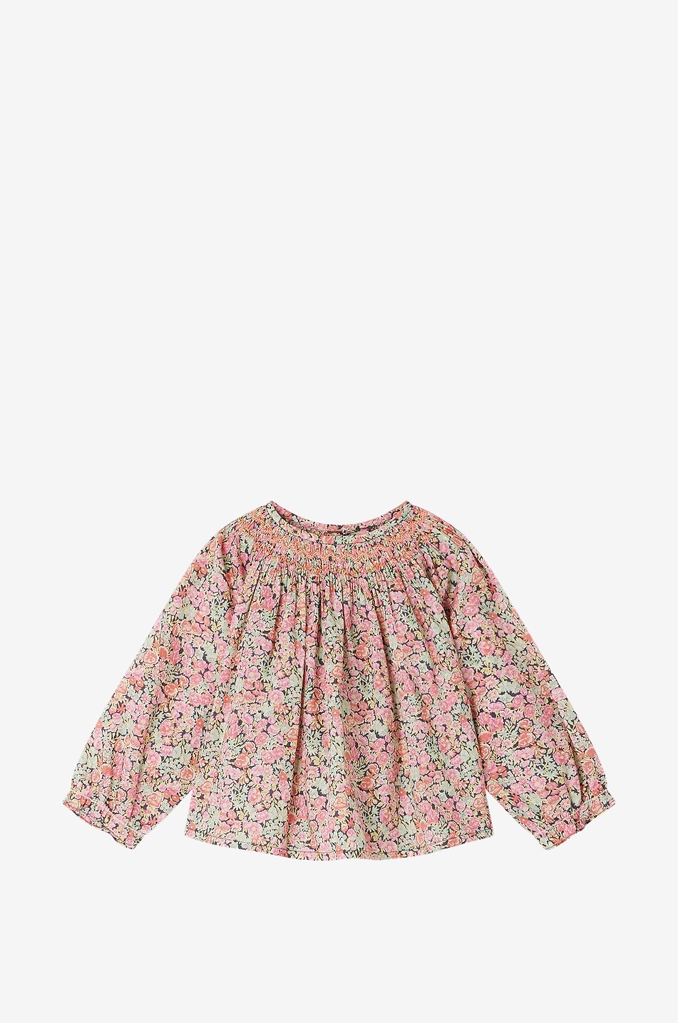 Griotte floral organic cotton baby blouse