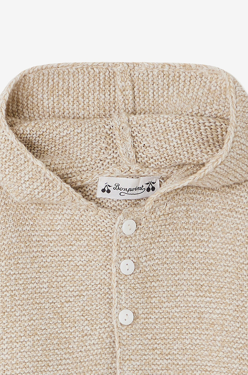Burnou Atexane hooded baby cardigan