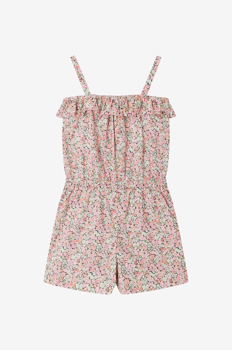 Agrume floral girl's cotton dungarees