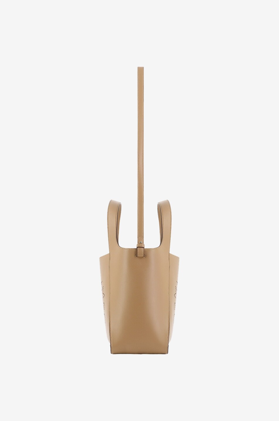 STELLA McCARTNEY Umhängetasche im Shopper-Look aus Kunstleder STELLA LOGO Damen MITTELBRAUN 4