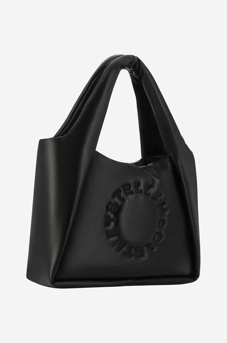 Stella Logo Puffy faux nappa leather tote bag