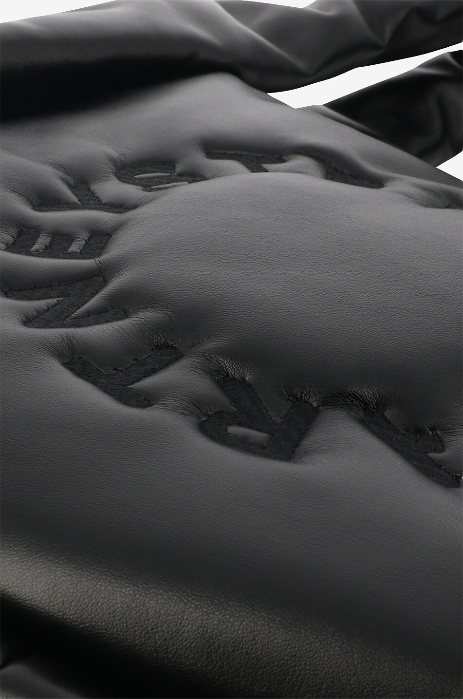 Stella Logo Puffy faux nappa leather tote bag