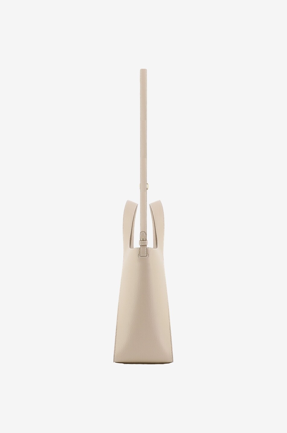 STELLA McCARTNEY Stella Logo grained leather tote bag Women BEIGE 4
