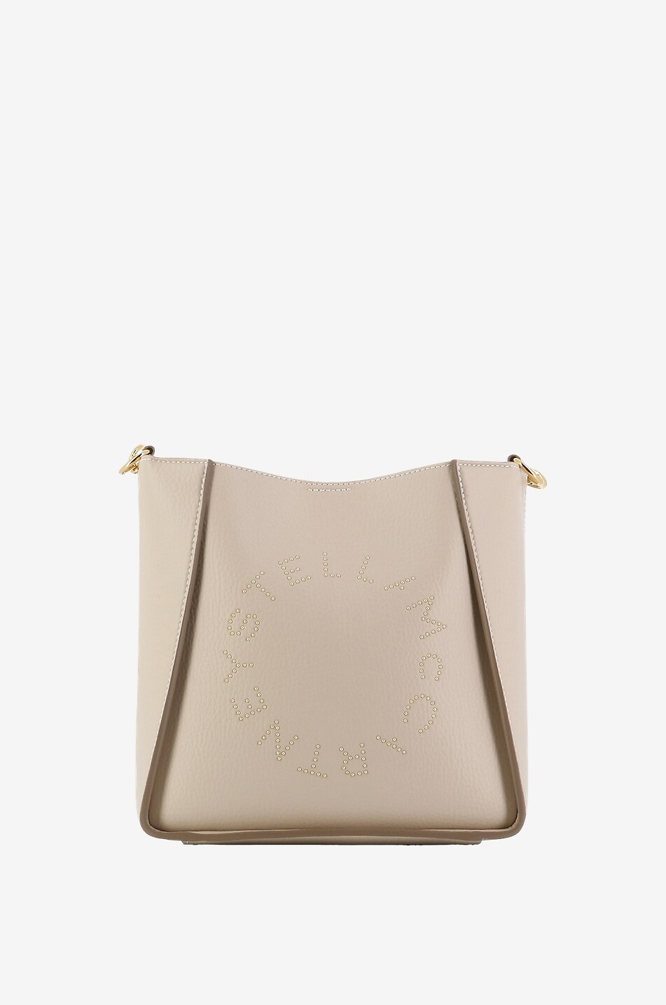 Sac porté croisé en cuir synthétique grainé clouté Stella Logo Small
