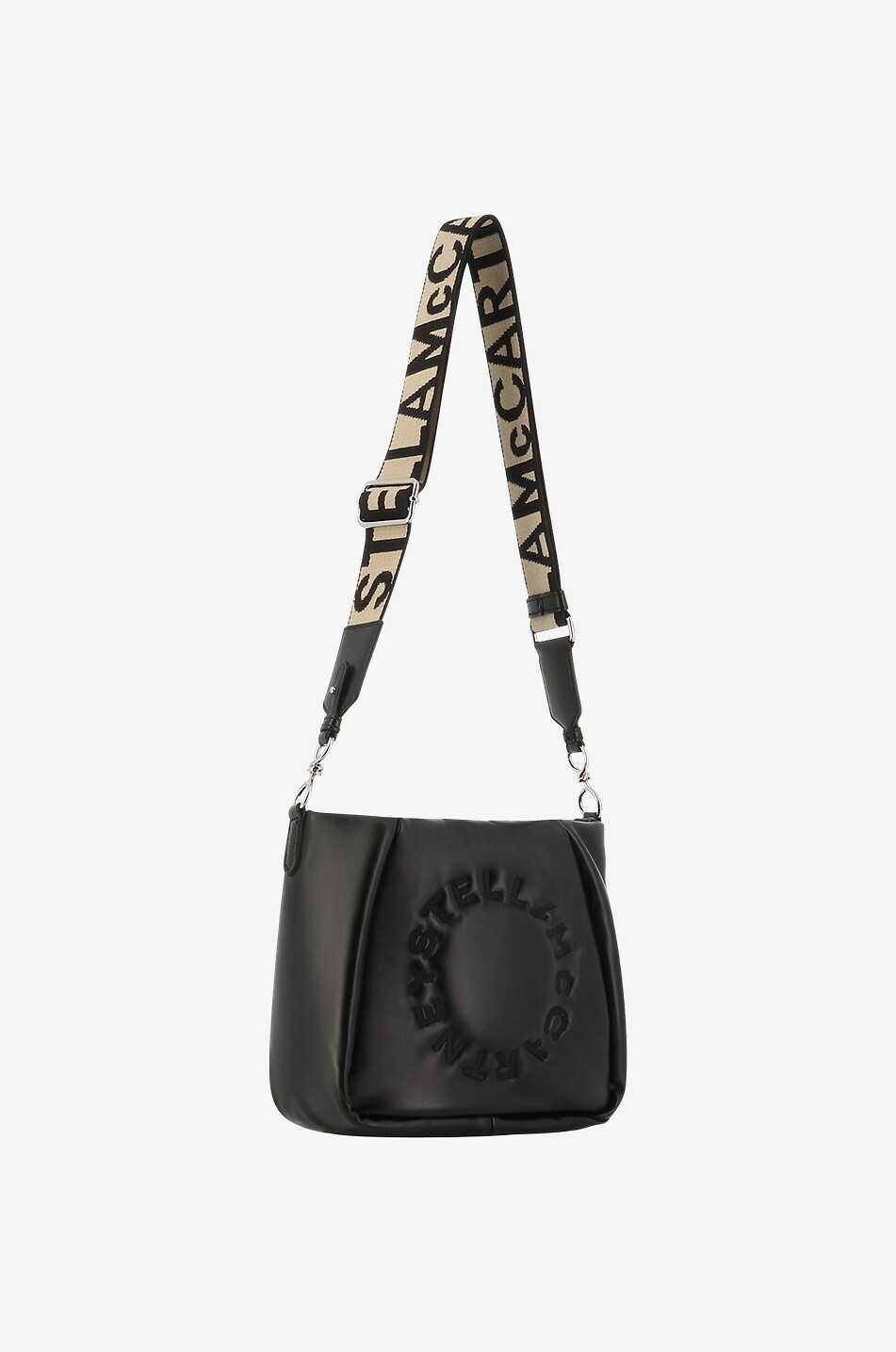 Mini Stella Logo padded vegan cross body bag