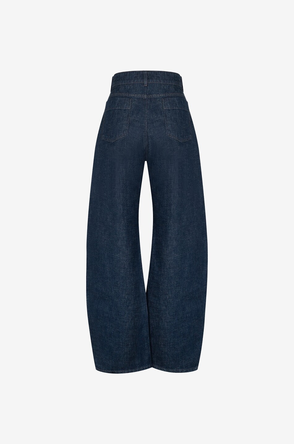 Jean large taille haute Curved
