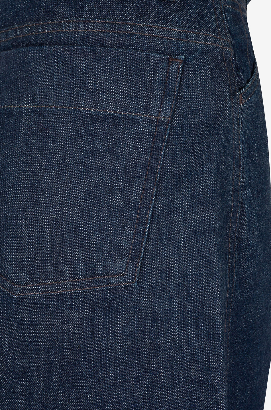 LEMAIRE Jean large taille haute Curved Femme BLEU FONCE 5