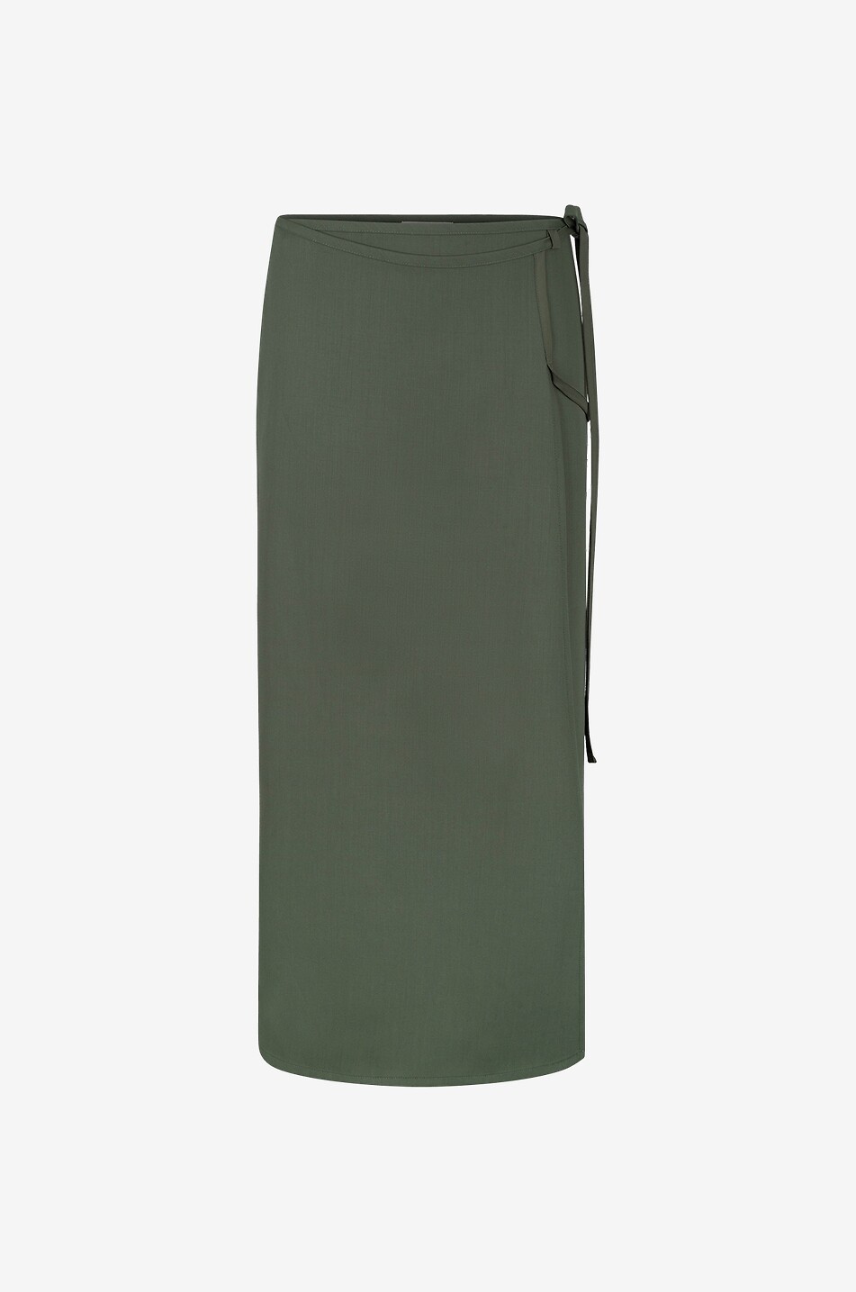 Light Tailored wool wrap skirt
