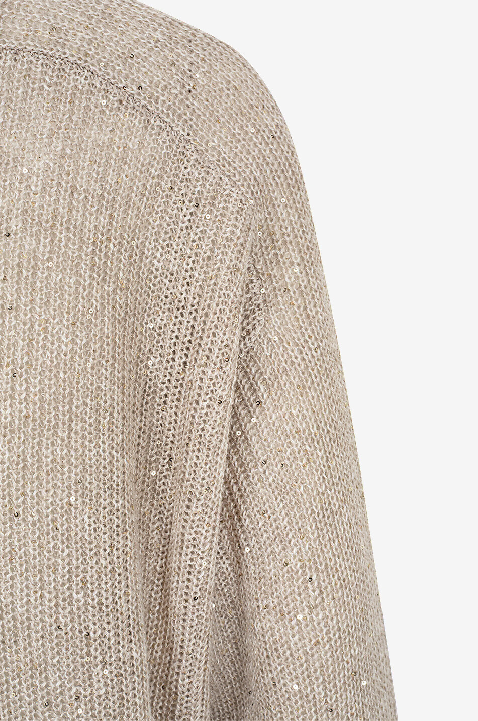 BRUNELLO CUCINELLI Pull en lin à col V Active Dazzling Femme BEIGE 3