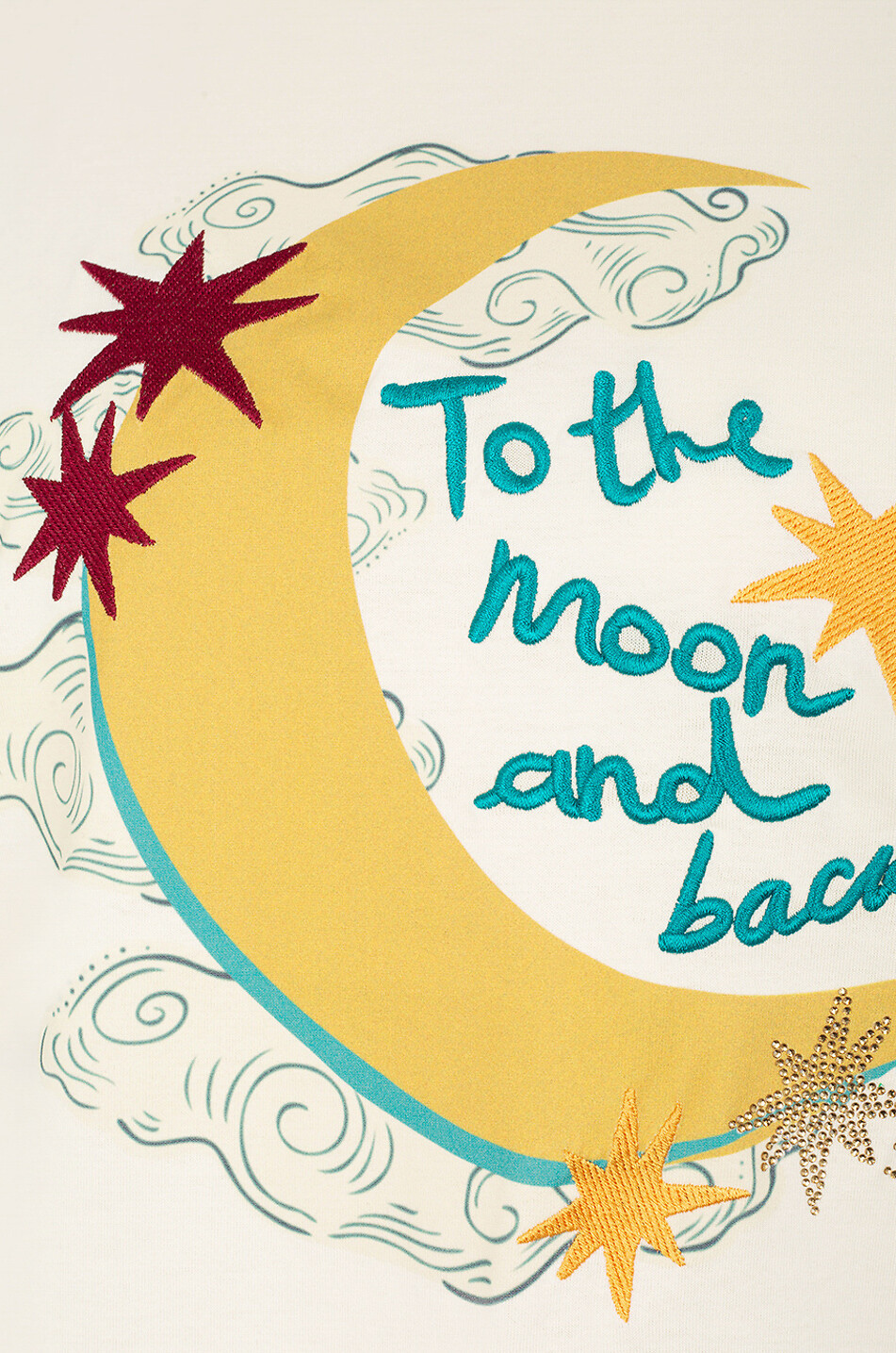 WEEKEND MAX MARA Cinema printed and embroidered T-shirt Women EGGSHELL 3