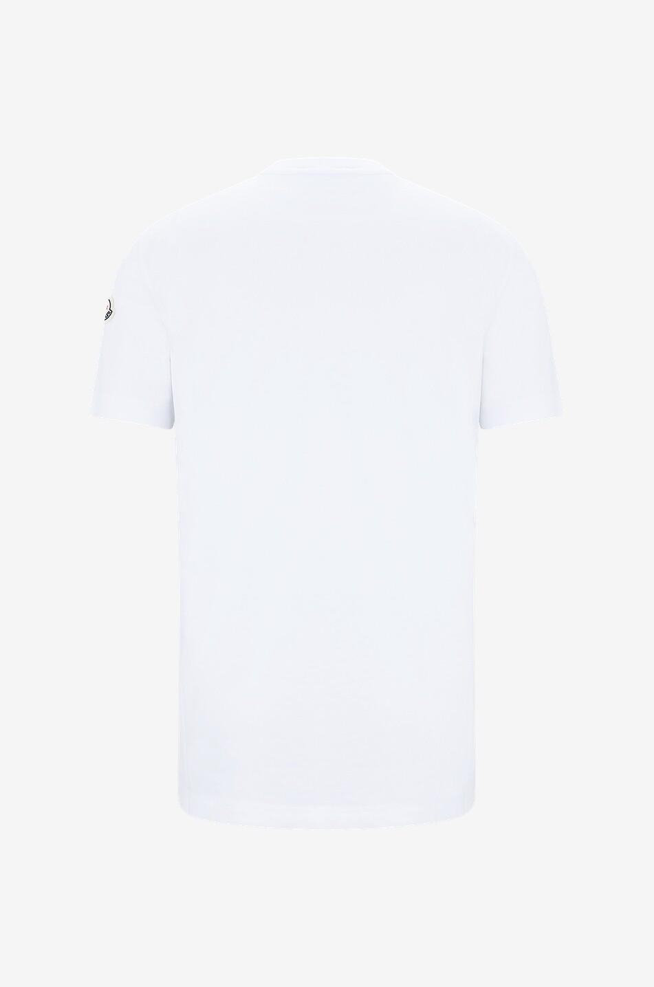 MONCLER Flag design logo printed short-sleeved T-shirt Men WHITE 2