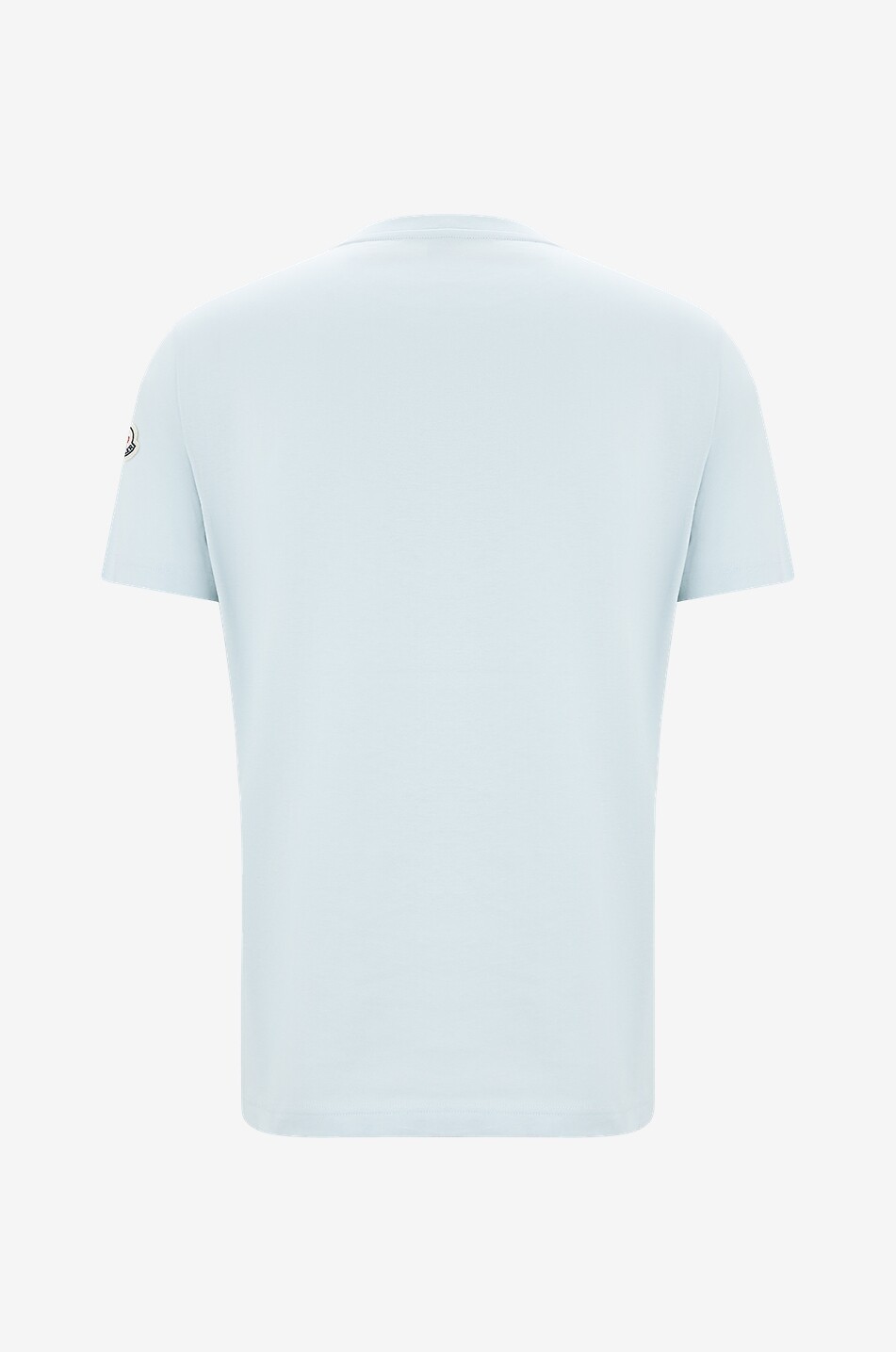 MONCLER Tennis logo flock printed short-sleeved T-shirt Men LIGHT BLUE 2