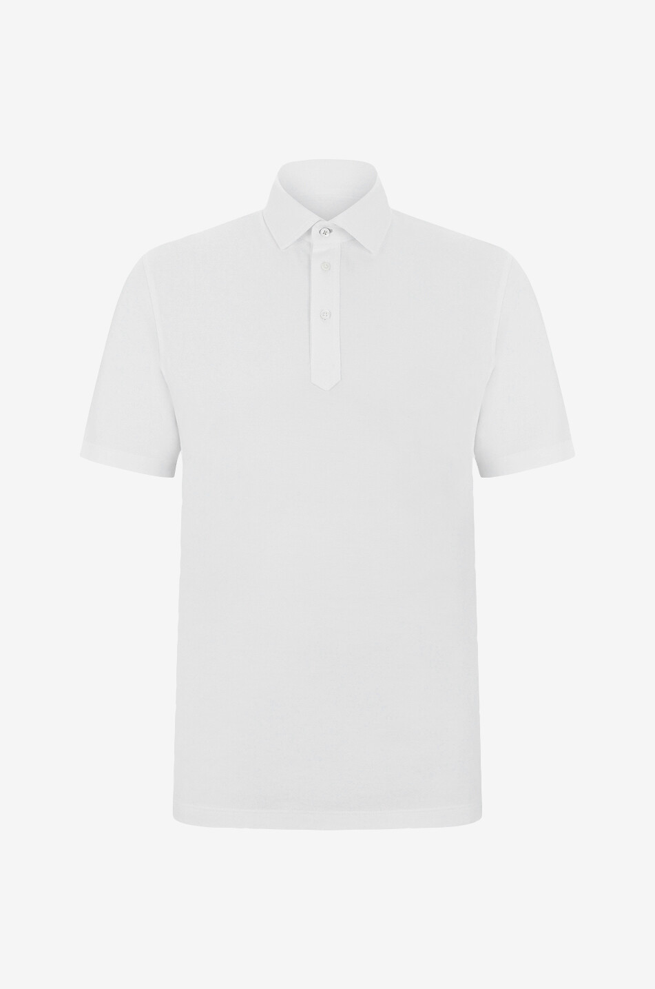 BRUNELLO CUCINELLI Polo à manches courtes en coton piqué Homme BLANC 1
