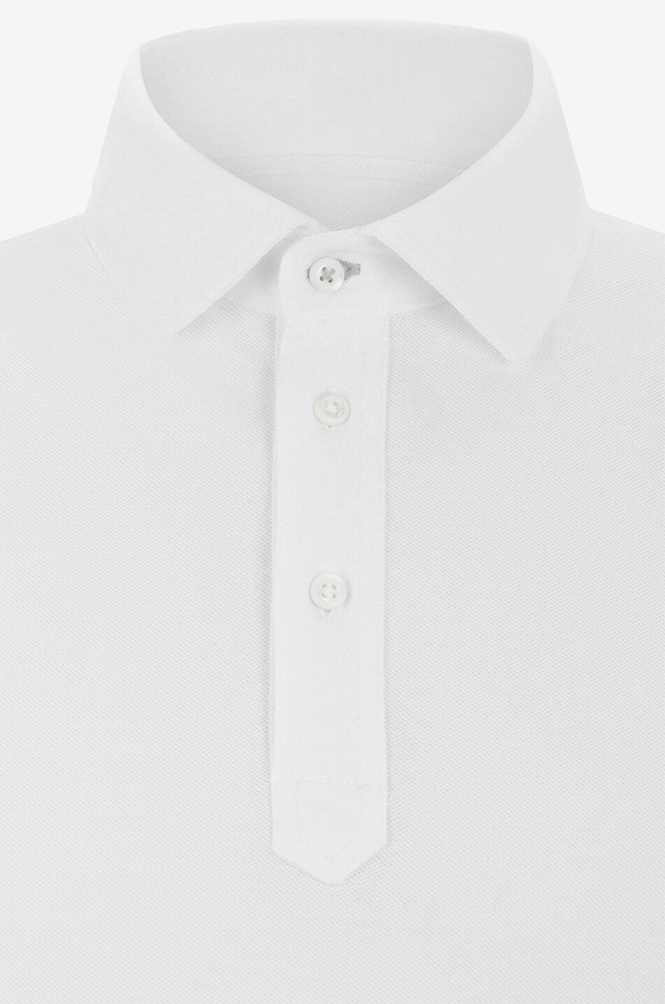 BRUNELLO CUCINELLI Polo à manches courtes en coton piqué Homme BLANC 3
