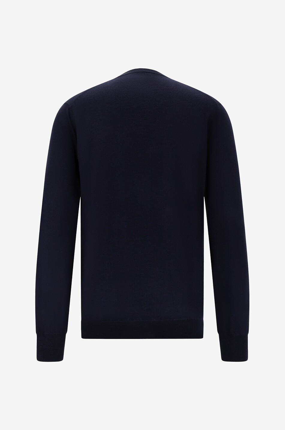 BRUNELLO CUCINELLI Fine wool and cashmere V-neck jumper Men DARK BLUE 2