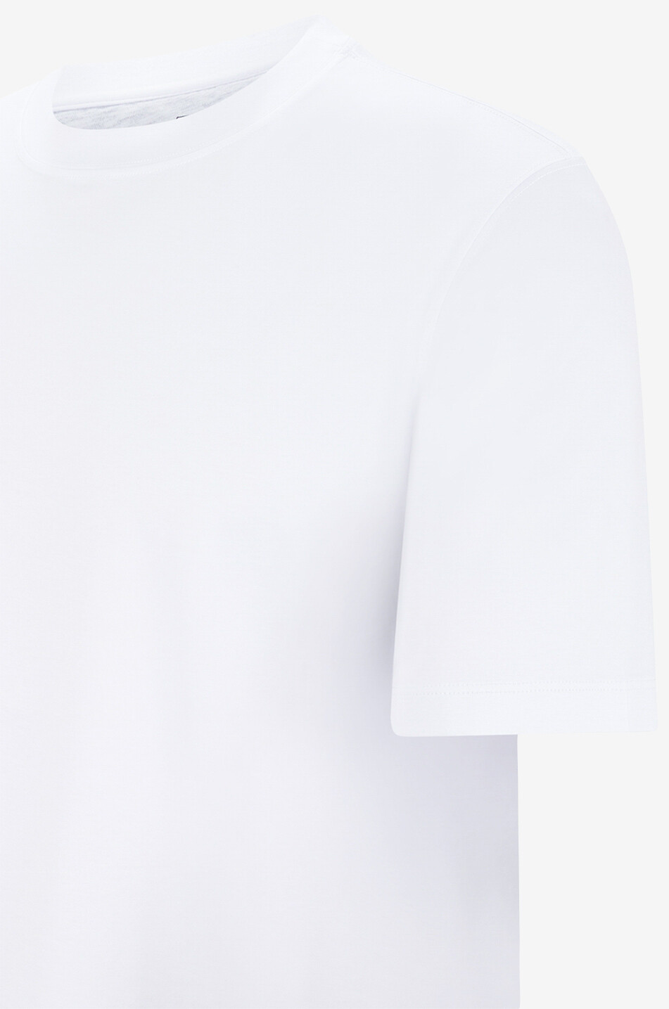 BRUNELLO CUCINELLI Short-sleeved crewneck jersey T-shirt Men WHITE 4