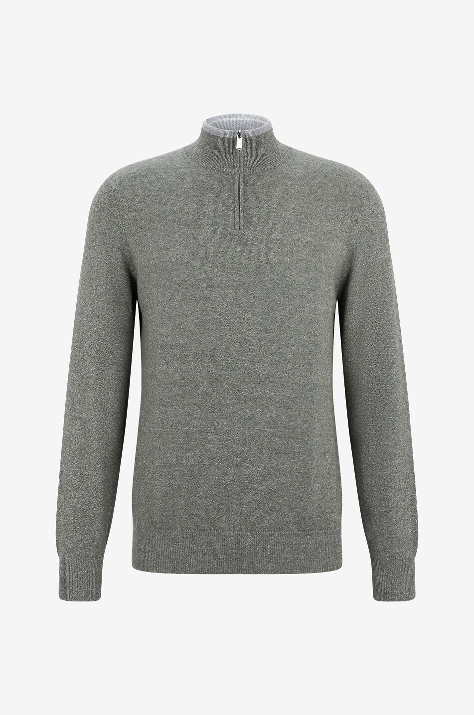 Pullover mit Stehkragen aus Kaschmir und Leinen Favonio