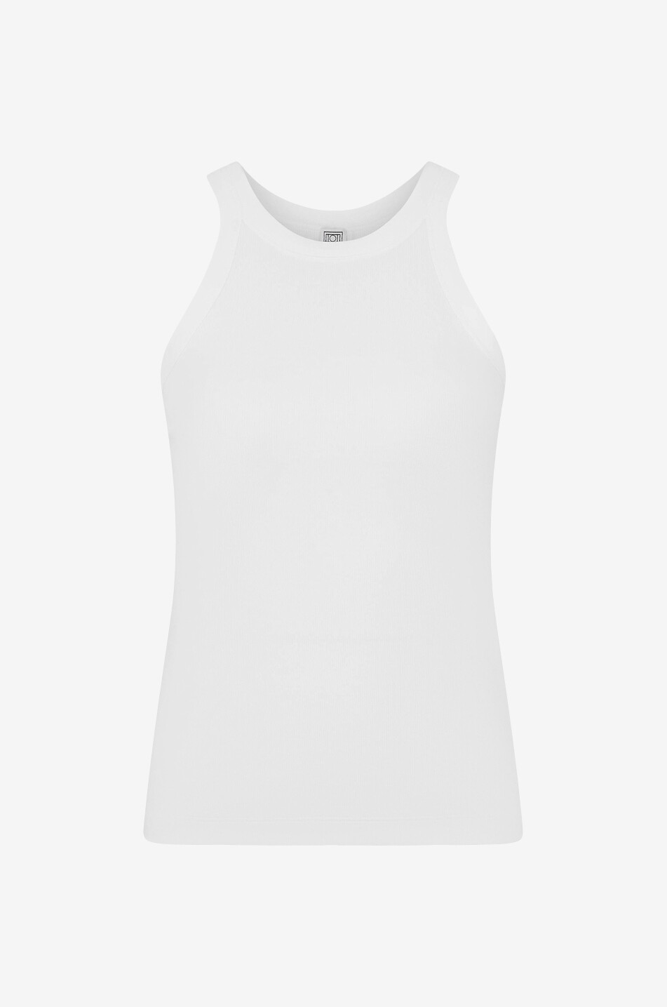 TOTEME Organic fine rib jersey tank top Women WHITE 1