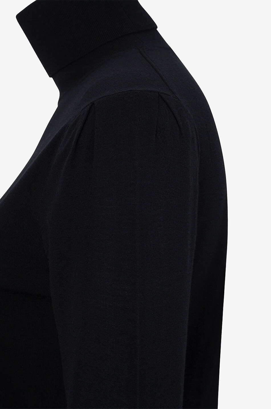CHLOE Pull chaussette à col roulé en laine extrafine Femme NOIR 3