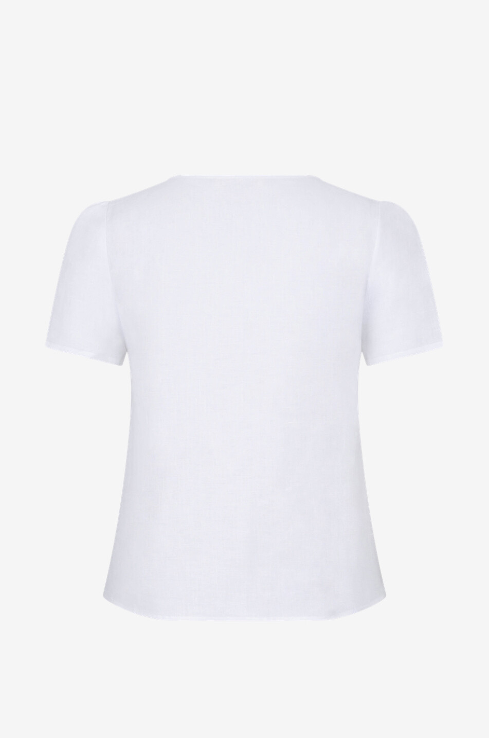 ARKITAIP Laurene short-sleeved linen blouse with self-ties Women WHITE 2