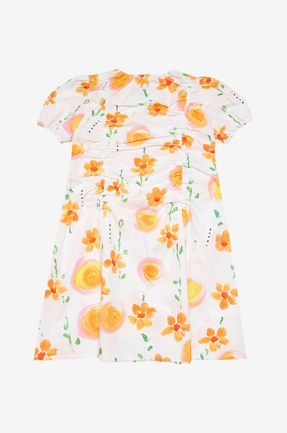 Robe froncée en popeline fille Sunny Day