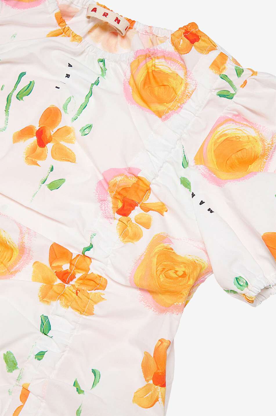 Robe froncée en popeline fille Sunny Day