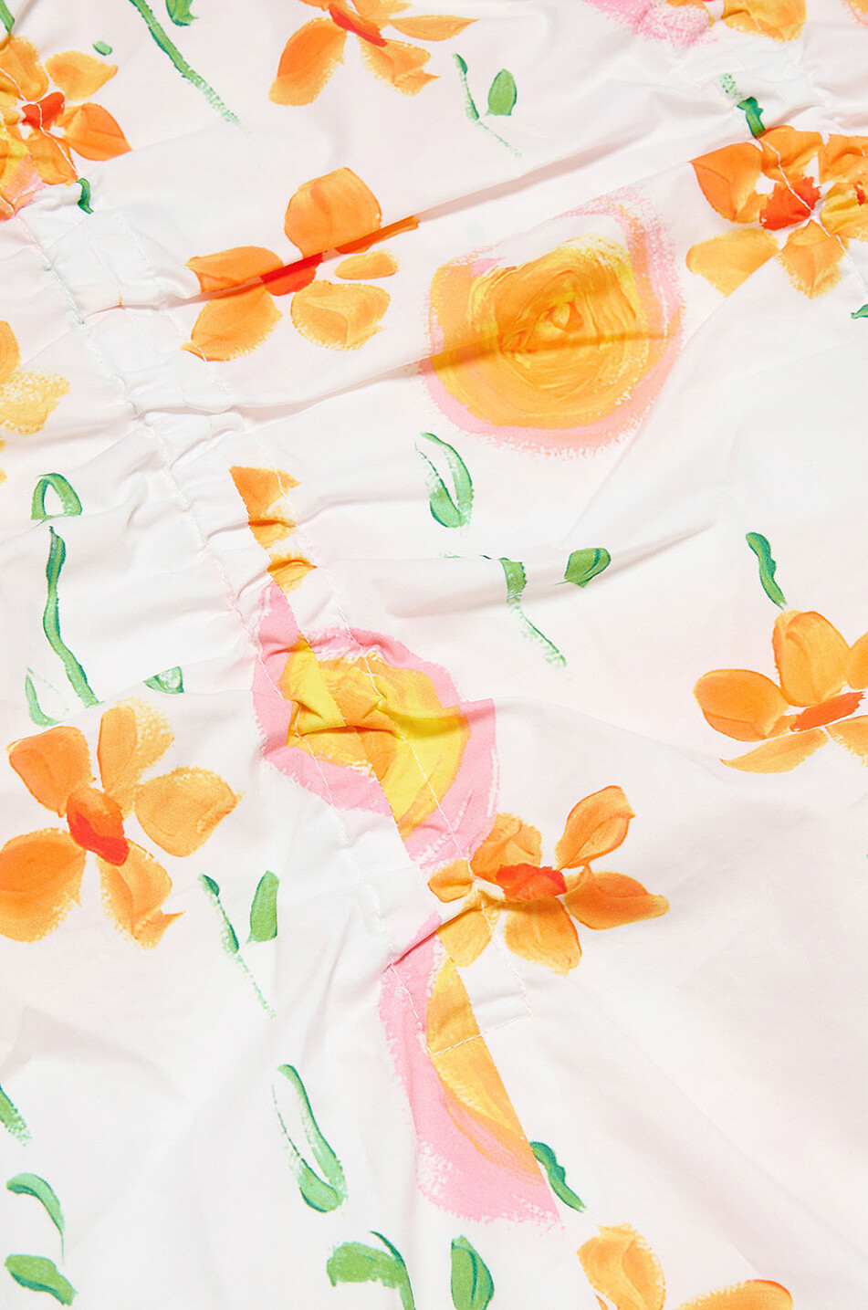 Robe froncée en popeline fille Sunny Day