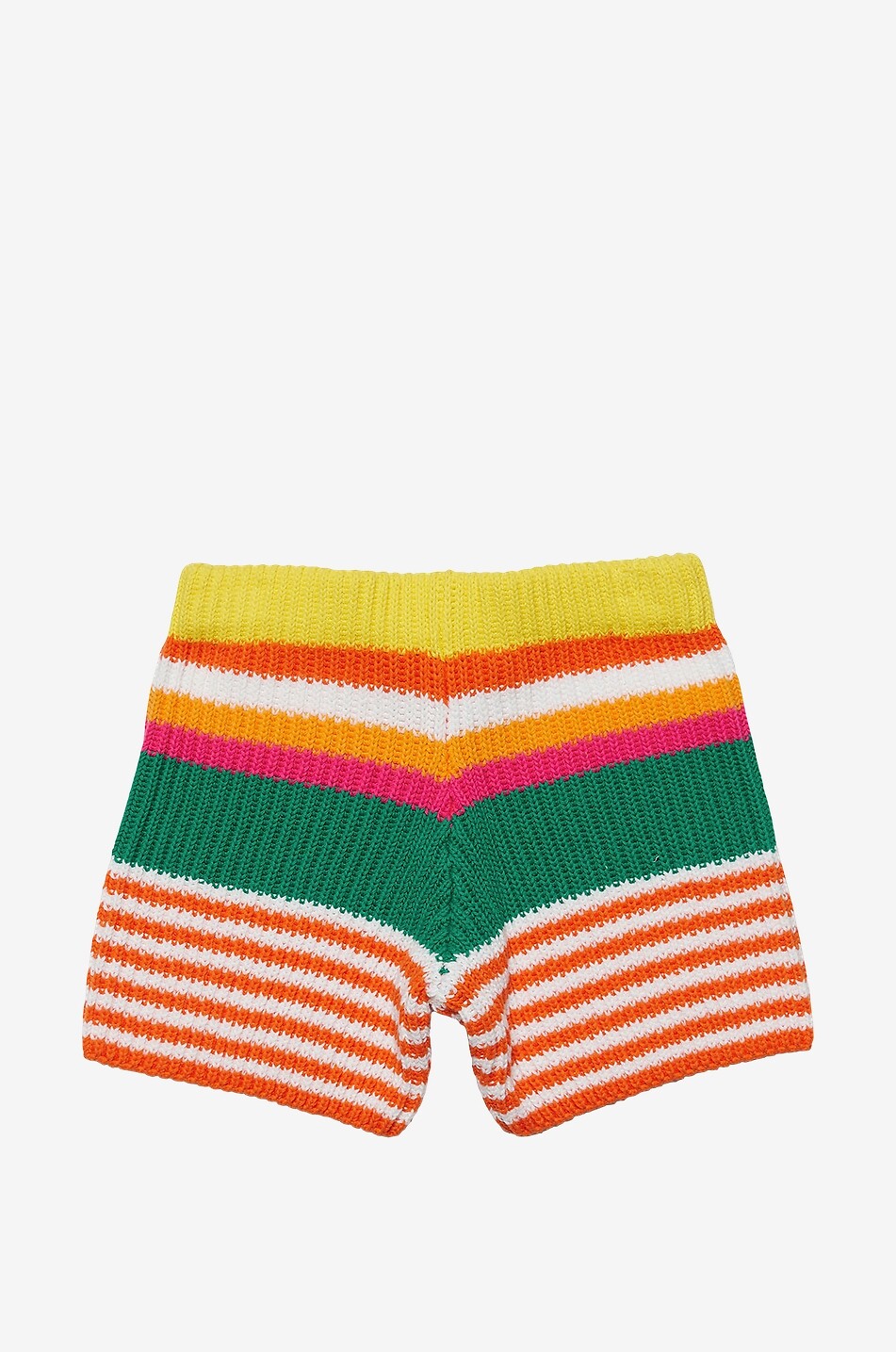 Gestreifte Mädchen-Strickshorts