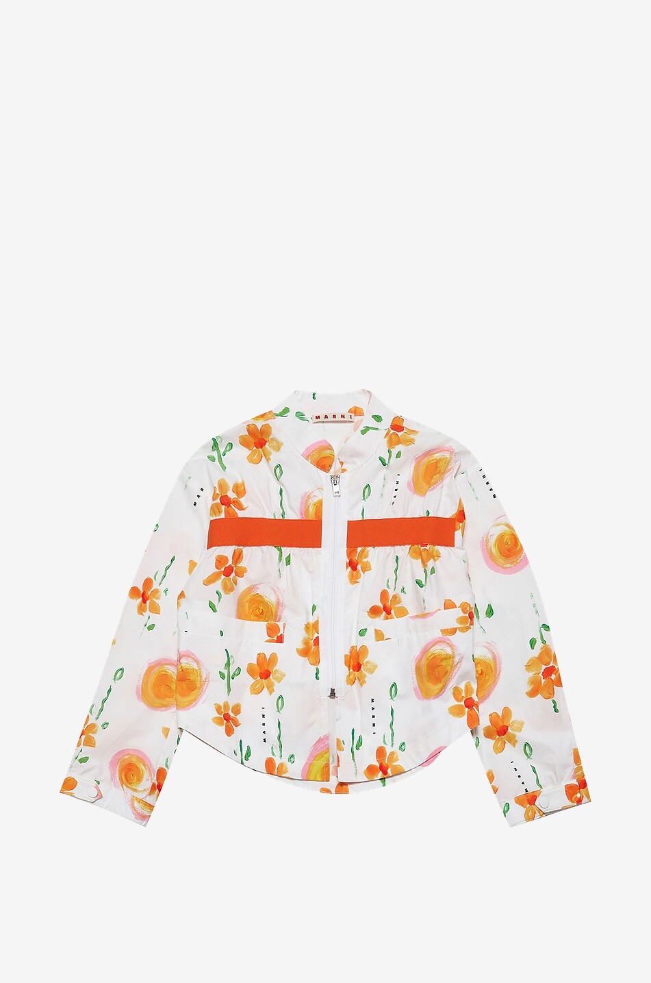 Bedruckte Hemdjacke aus Popeline für Mädchen Sunny Day