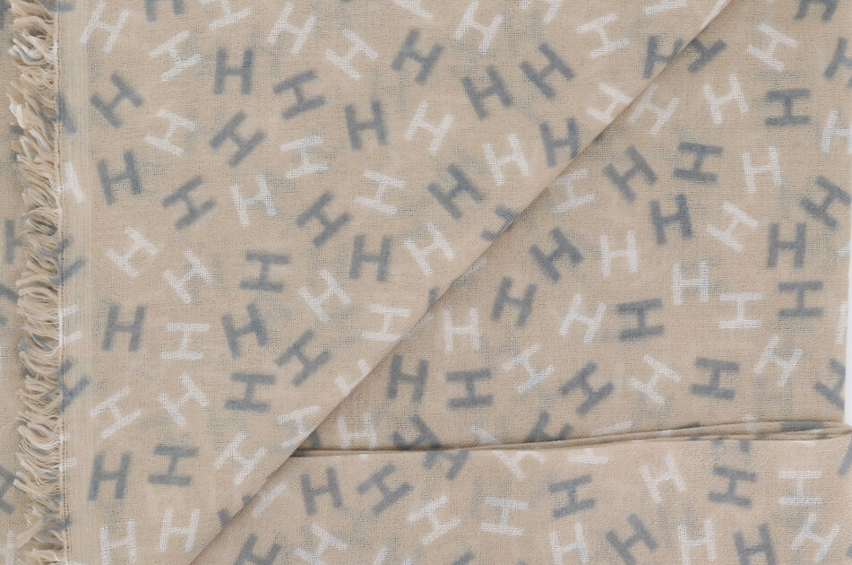 HEMISPHERE Carré en cachemire et soie Nies Femme Beige clair 2