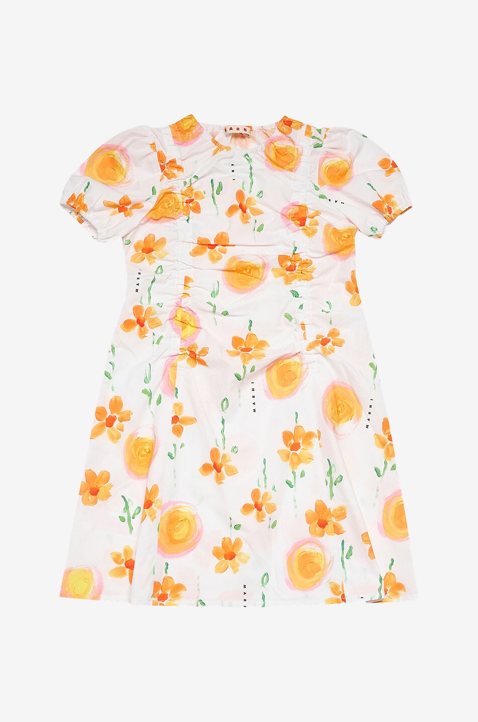 Robe froncée en popeline fille Sunny Day