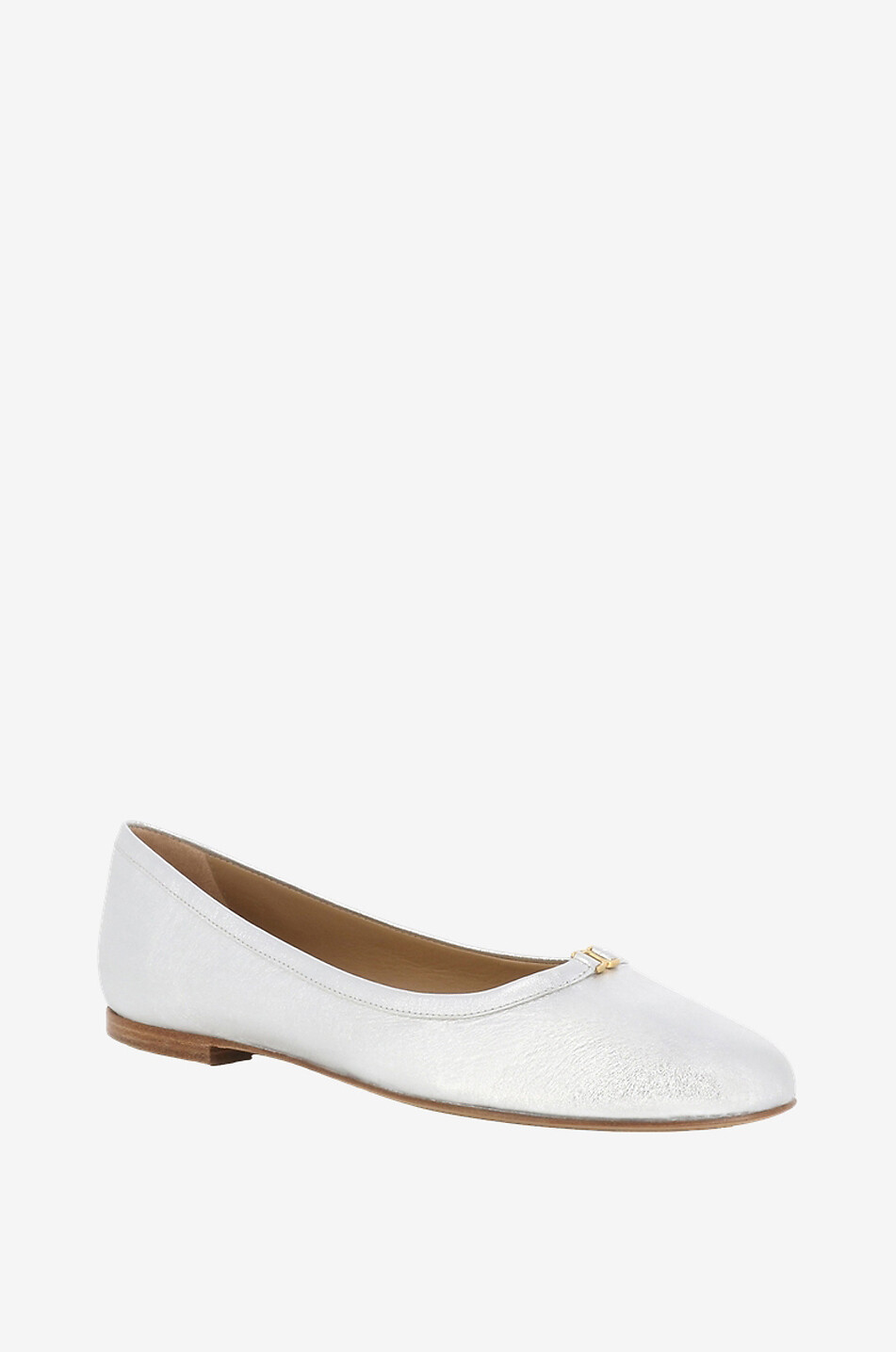 CHLOE Ballerines en cuir nappa argenté Marcie Femme ARGENT 1