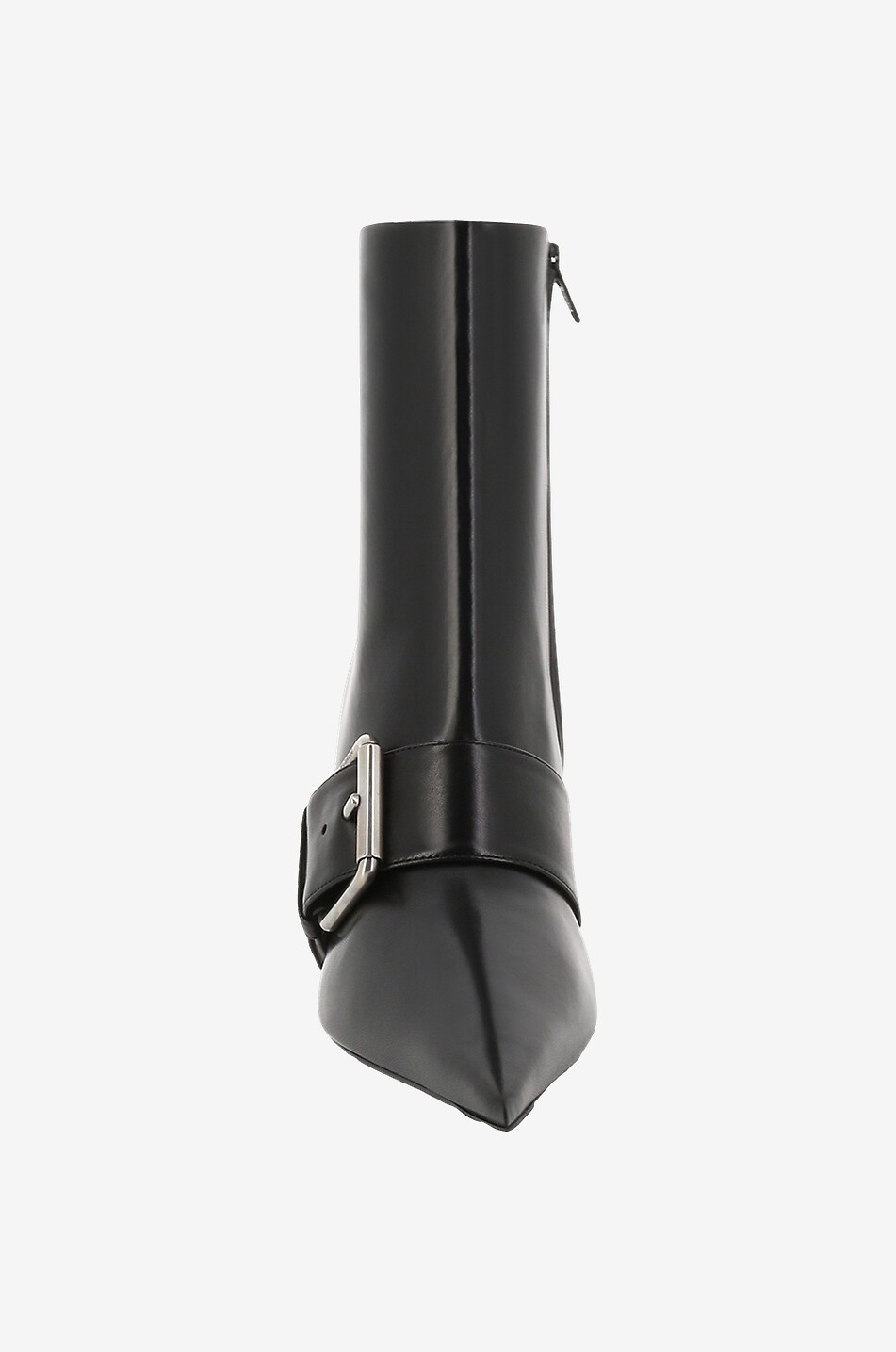 BALENCIAGA Nappalederstiefeletten mit Schnallen und Pfennigabsatz Knife 80 Damen SCHWARZ 2