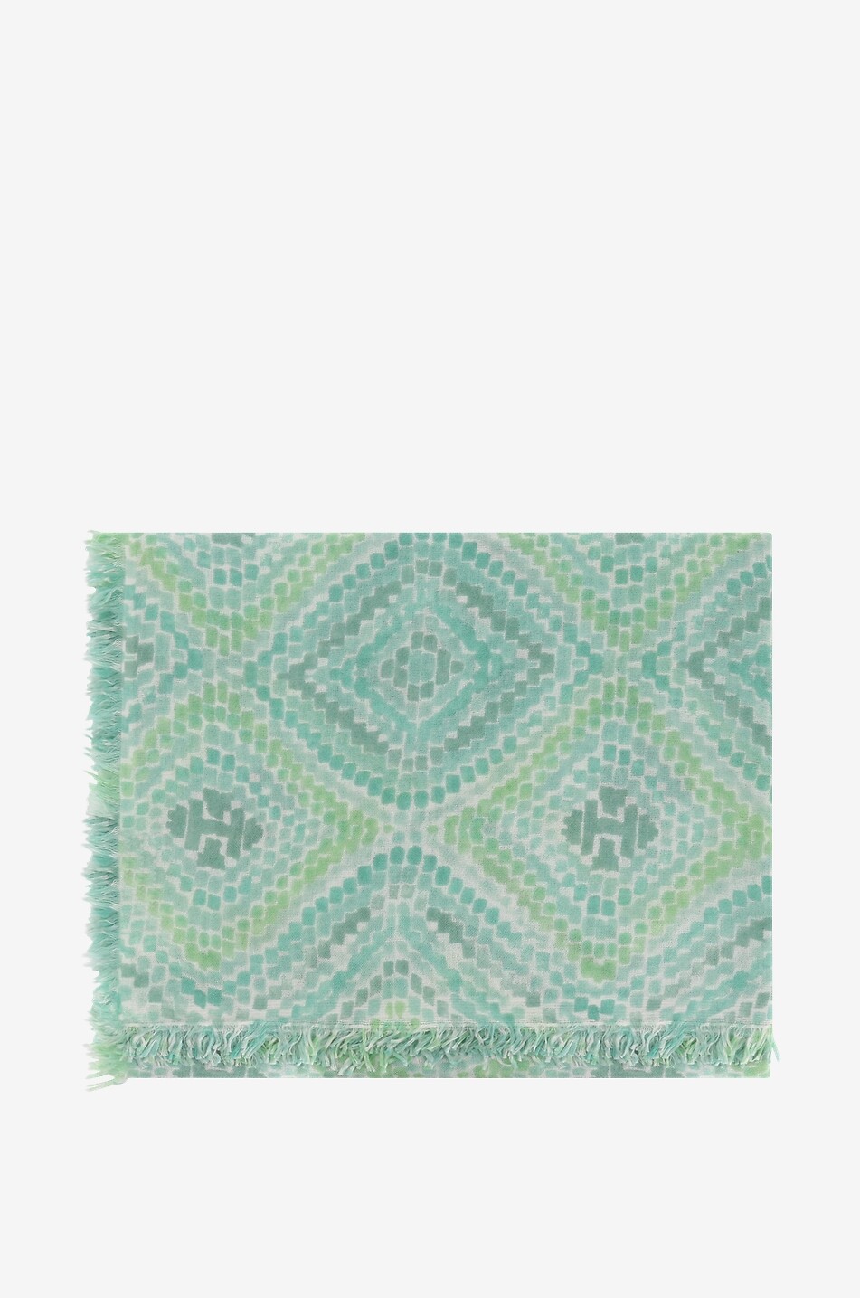 HEMISPHERE Kiken cashmere and silk scarf Women GREEN 1