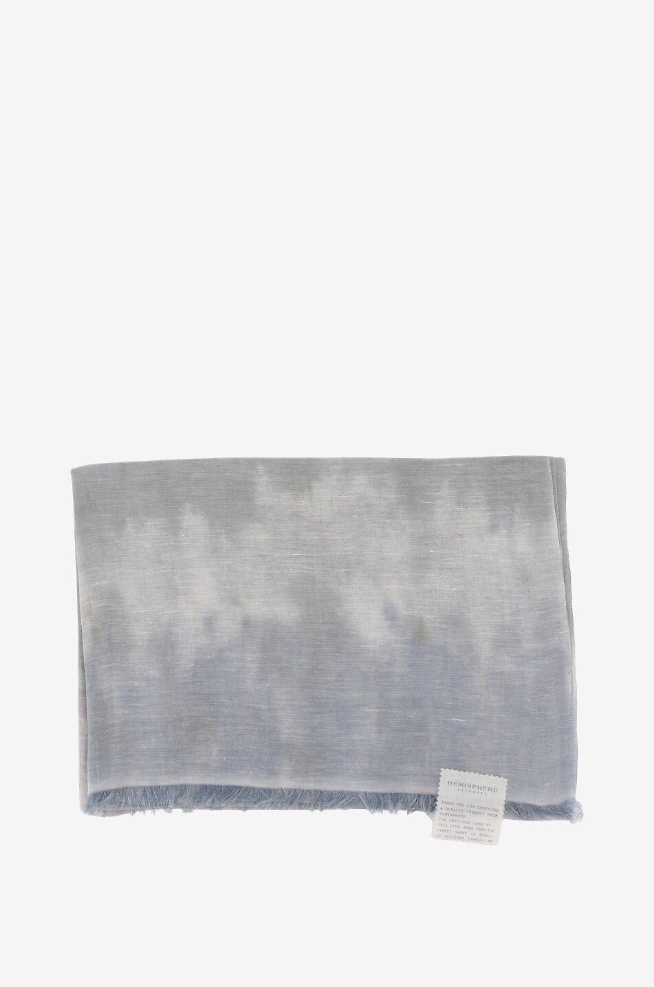 Écharpe en lin et soie Batik