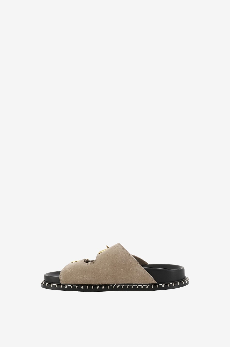 Suede mules flat online