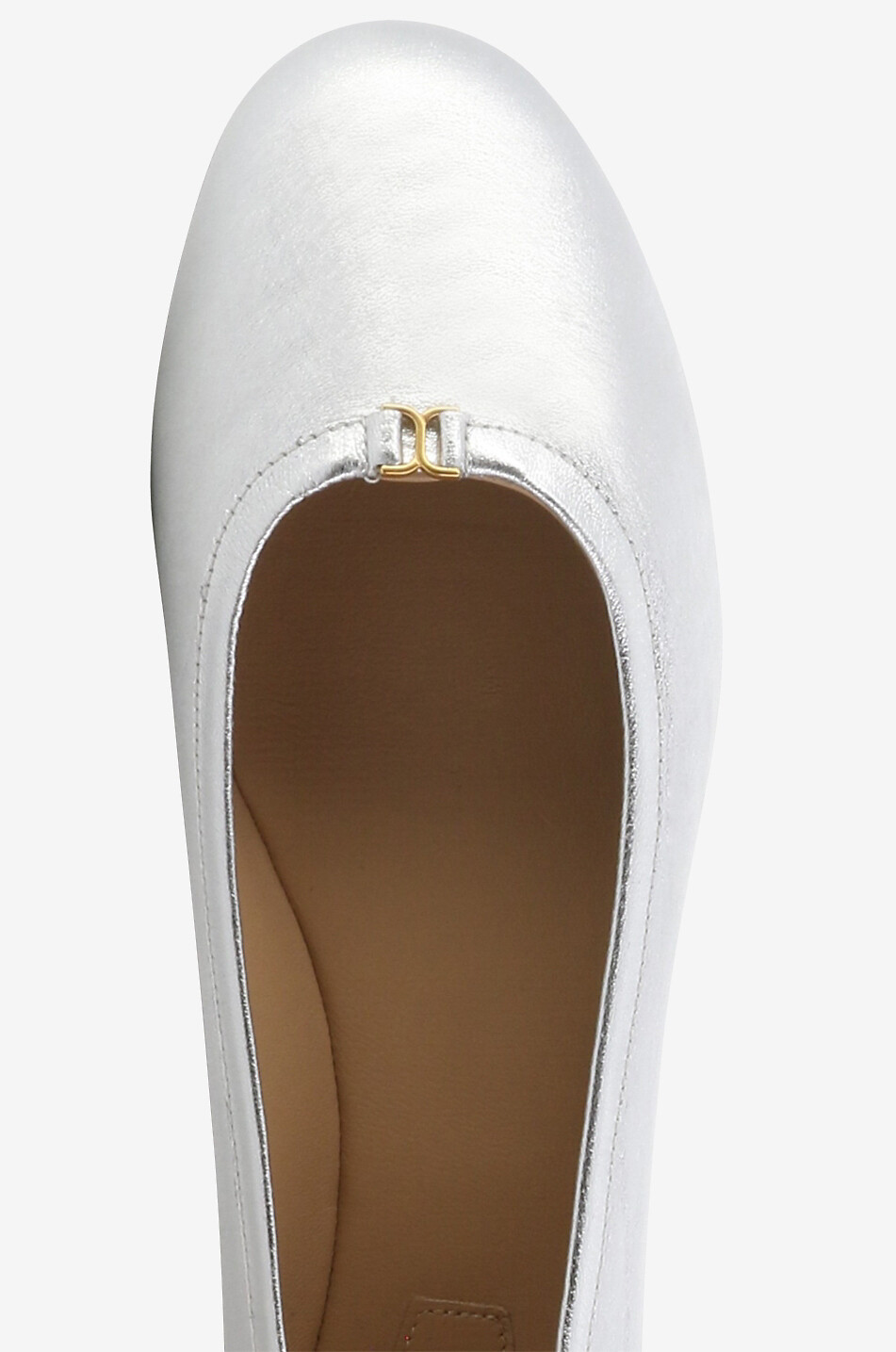 CHLOE Ballerines en cuir nappa argenté Marcie Femme ARGENT 5