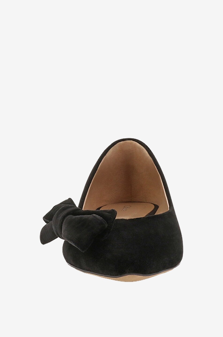Thea bow adorned velvet ballet flats