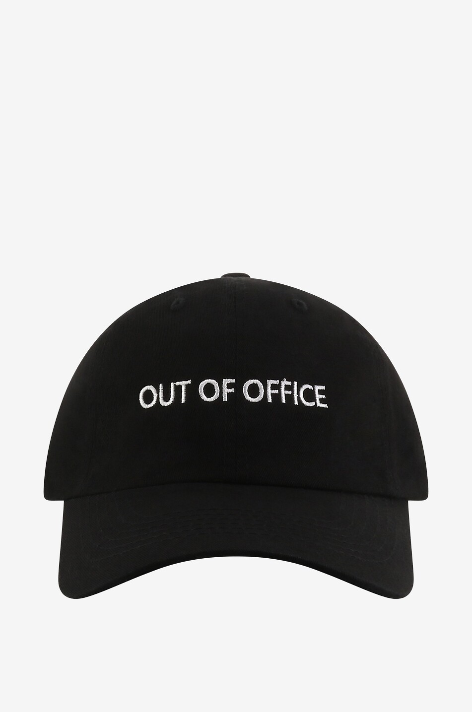 HO HO COCO Out Of Office embroidered baseball cap Men BLACK 1