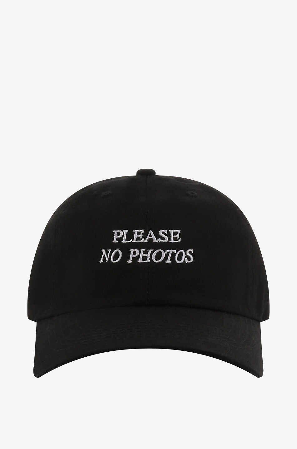 Please No Photos embroidered baseball cap