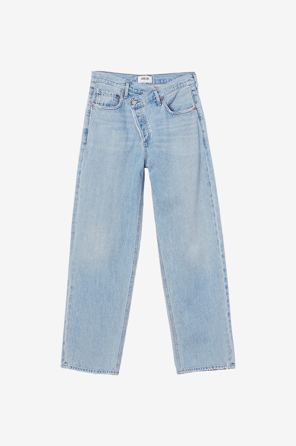 AGOLDE Criss Cross straight-leg jeans Women LIGHT BLUE 1