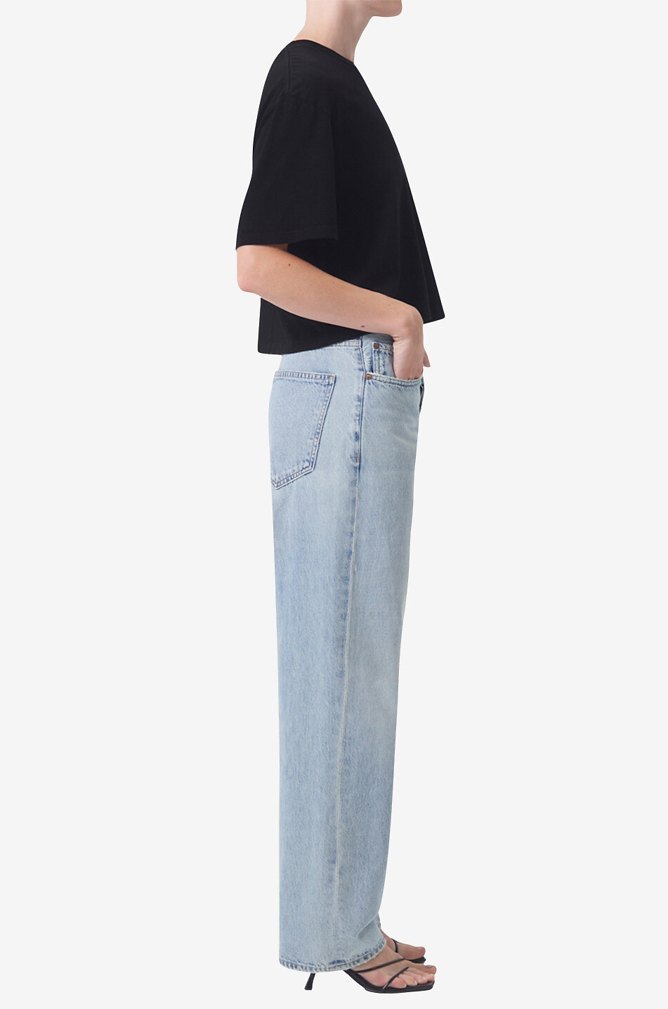 AGOLDE Criss Cross straight-leg jeans Women LIGHT BLUE 4